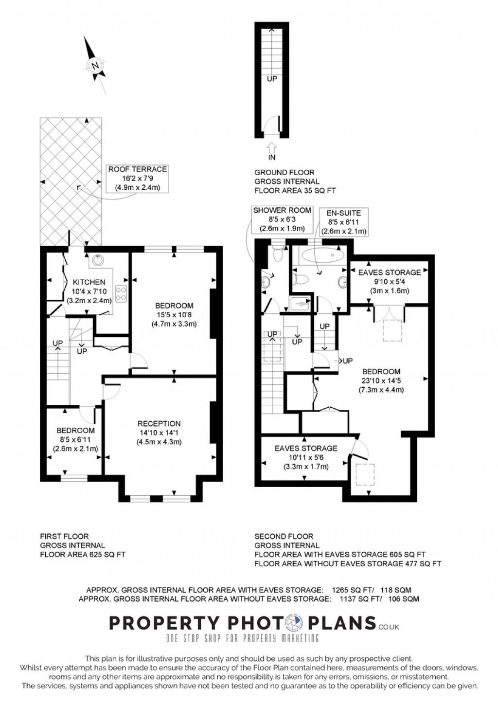 Floorplans For Uplands Road, Crouch End