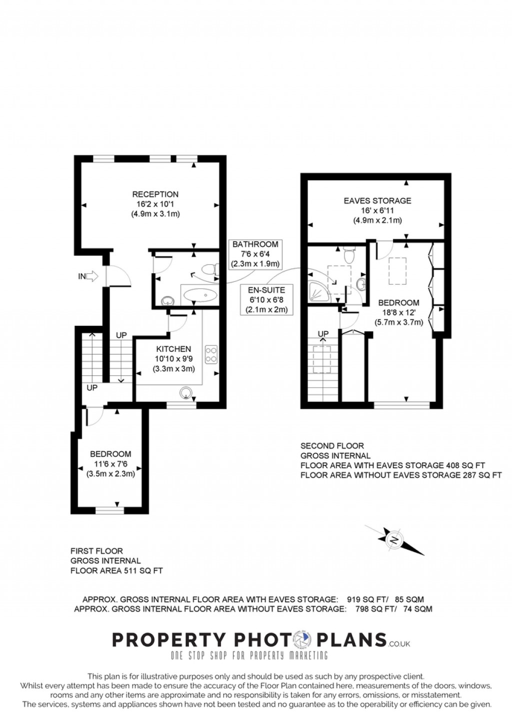 Floorplans For Womersley Road, Crouch End, London