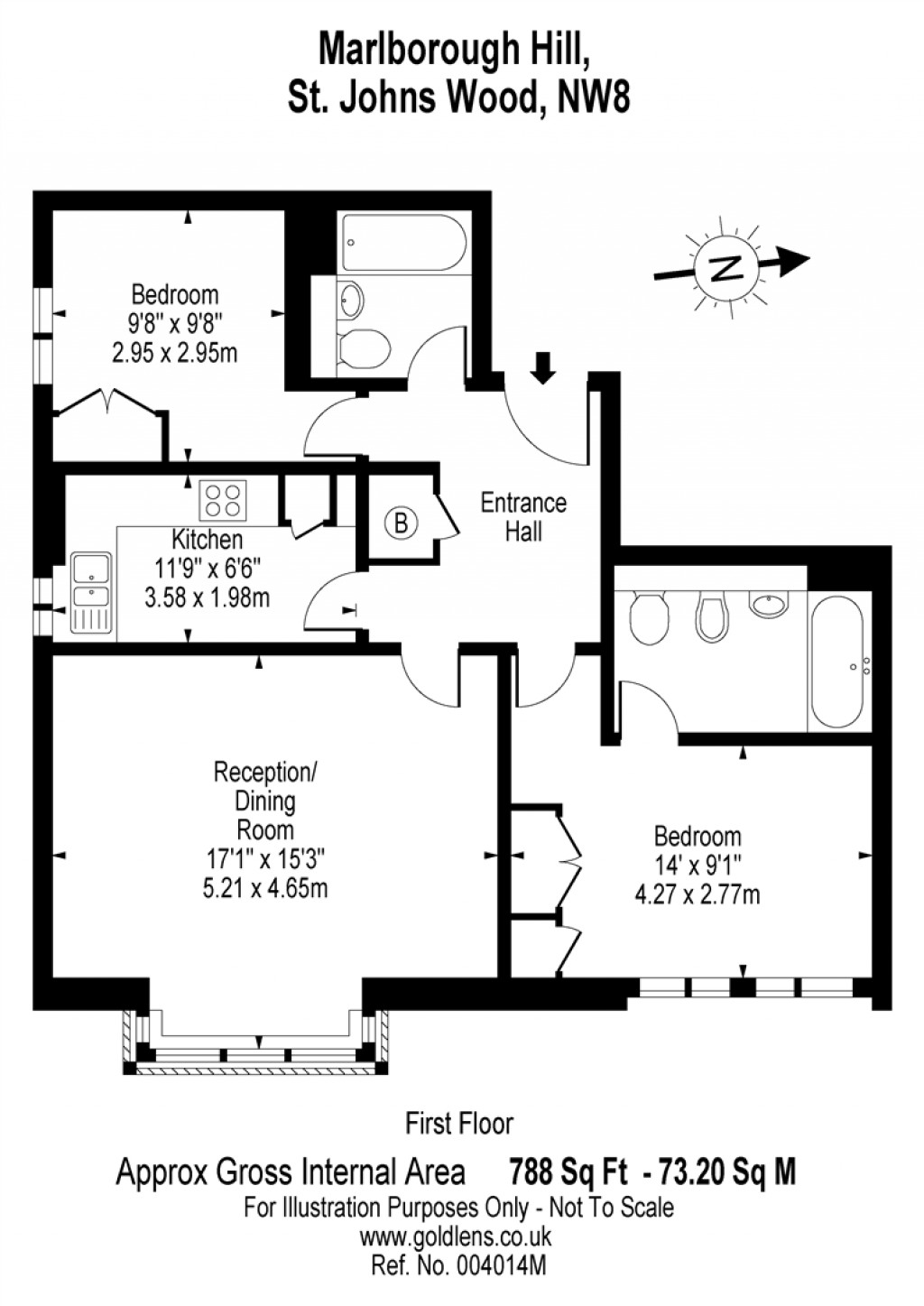 Floorplans For Marlborough Hill, St Johns Wood