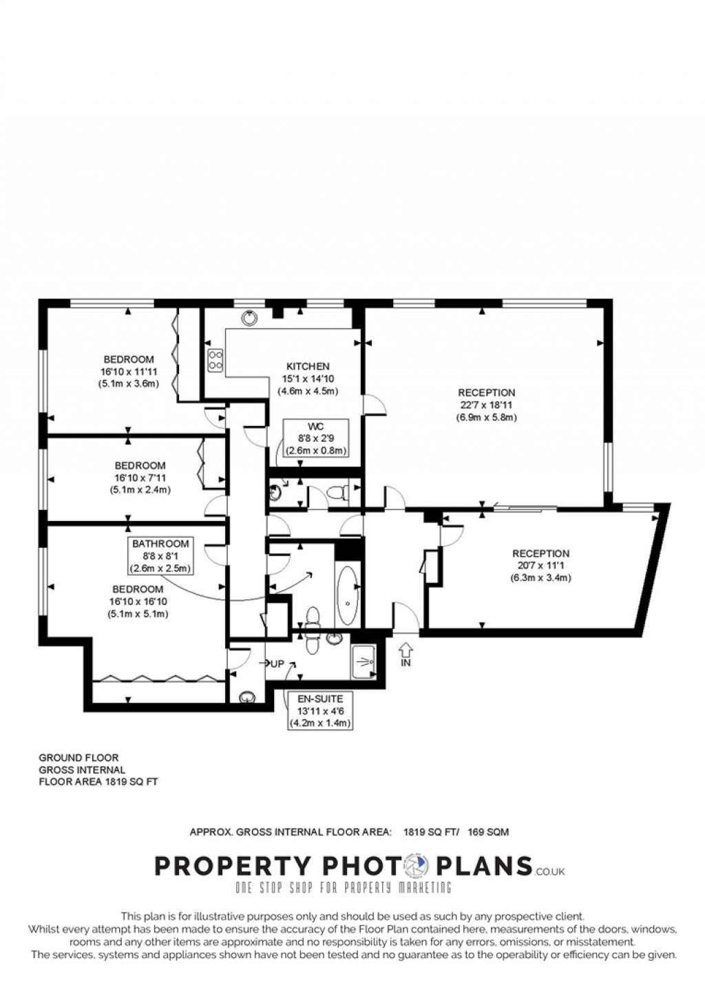 Floorplans For Queens Court, 4 Finchley Road