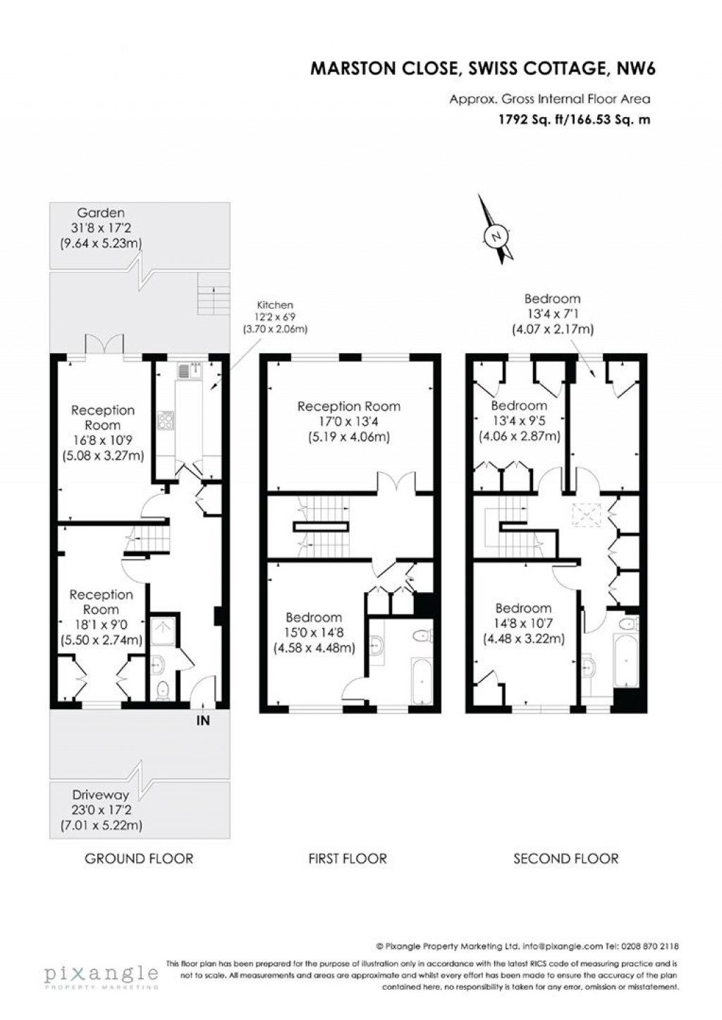 Floorplans For Marston Close, Swiss Cottage