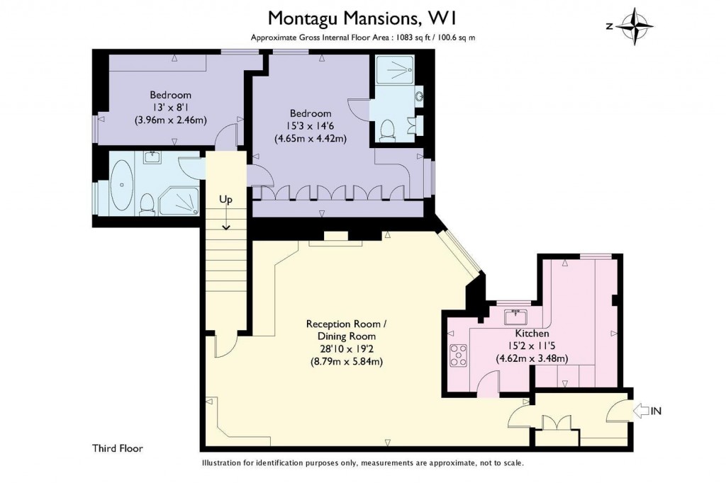 Floorplans For Montagu Mansions, London