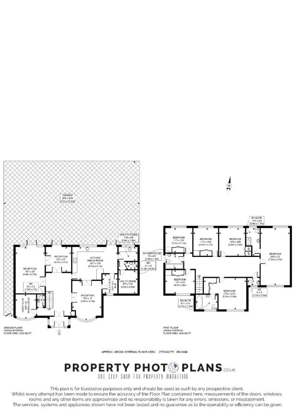 Floorplans For Leavesden Road, Stanmore