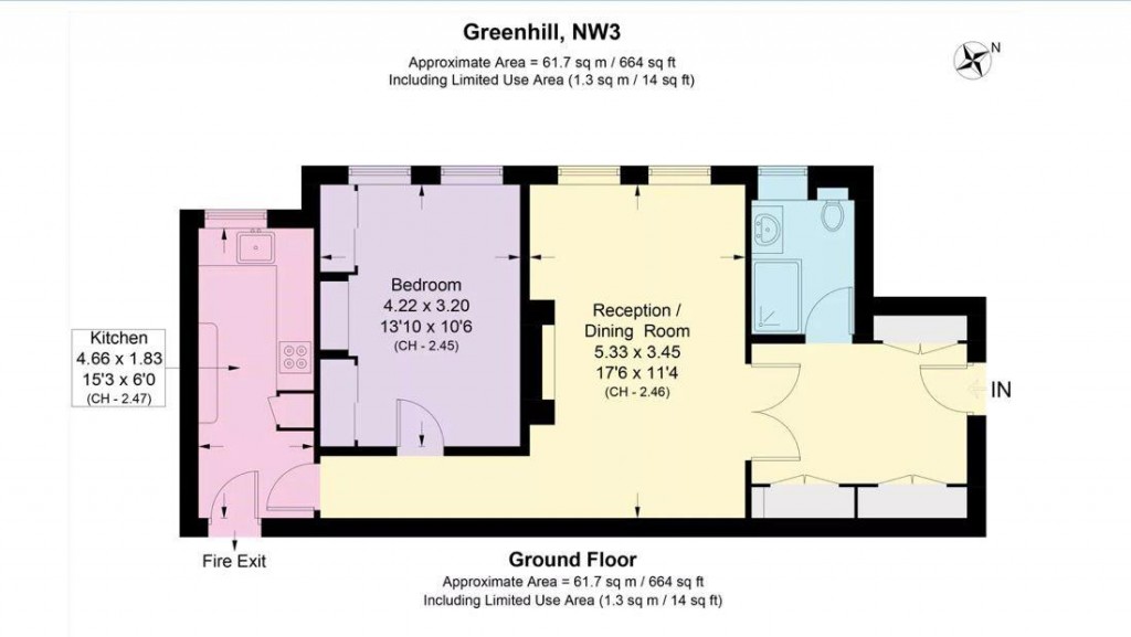 Floorplans For Prince Arthur Road, London