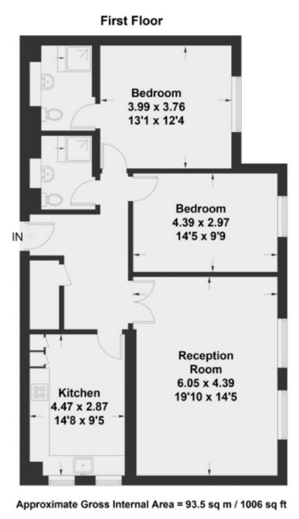 Floorplans For Trinity Court, 170a Gloucester Terrace
