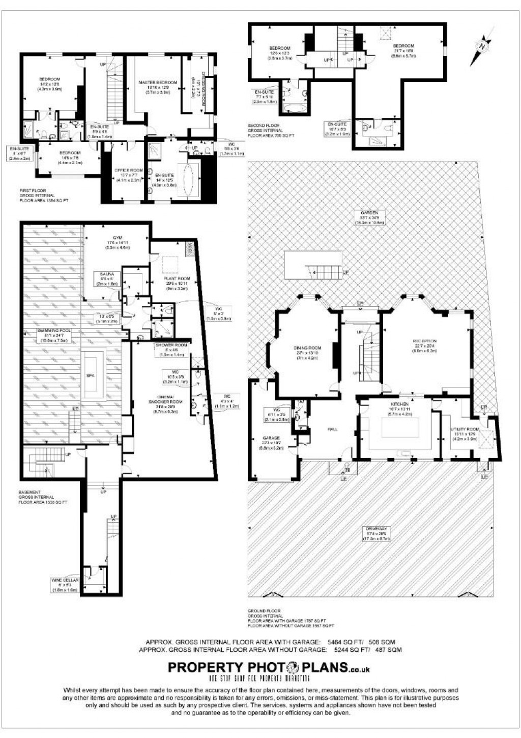 Floorplans For The Bishops Avenue, London